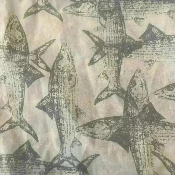 COLUMBIA Fish STRIPED BASS Blue Button front size  L PERFORMANCE FISHING GEAR - Picture 3 of 8